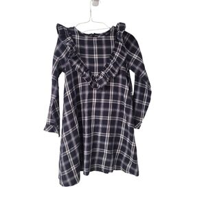 Tartine et Chocolat Girls Size 8A Plaid Cotten Dress